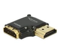 DeLOCK HDMI-A/HDMI-A, F/M, 90° Noir, Adaptateur