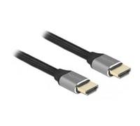 Delock Ultra High Speed HDMI câble 48 Gbps 8K 60 Hz gris 2 m certifié