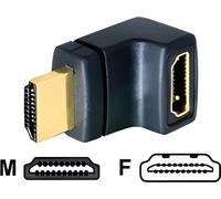 DELOCK HDMI Adapter A -> A Bu/St 90° oben