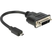DELOCK HDMI Adapter micro D -> DVI(24+1) St/Bu schwarz