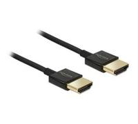 DeLock Câble HDMI 84775 Slim Premium HDMI-A mâle-mâle 4,5 m 4K noir contacts dorés