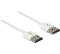 DELOCK HDMI-Kabel HighSpeed Ethernet A->A 4K 3D 2,00m weiß