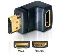 DeLOCK HDMI male > HDMI female 90° down HDMI 1.3 Noir