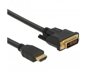 Delock HDMI zu DVI 24+1 Kabel bidirektional Videokabel-Adapter 0,5 m