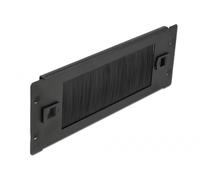 DeLOCK Hérisson de gestion de câbles 10¿ sans outil 2U, noir