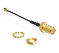 Delock HF Antenna Connection for Installation - Câble d'antenne - I-PEX (M) pour RP-SMA (F) - 20 cm - noir G