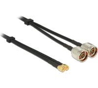 DELOCK HF Kabel 2x SMA -> 2x N St/St 5.00m