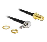 DELOCK HF Kabel SMA -> CRC-9 90° Bu/St 0.20m