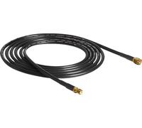 Rallonge pour antenne WiFi Delock 88443 [1x SMA mâle - 1x SMA femelle] 2.00 m noir contacts dorés