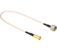 DELOCK HF Kabel SMB -> F BU/St 0.25m