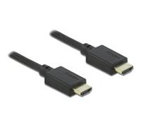 DeLOCK Câble HDMI High Speed 48Gbps 8K 60Hz 0.5m, Connecteurs Type A, HDR Dolby Vision, eARC, Contacts Or, Nylon, AWG 30