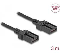 Delock - High Speed - HDMI-Kabel - HDMI Typ E (Automotive) männlich Verriegelung zu HDMI Typ E (Automotive) männlich Verriegelung - 3 m - Doppelisolierung - Schwarz - unterstützt 4K 60 Hz (3840 x 2160