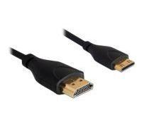 Delock High Speed HDMI with Ethernet - Câble HDMI avec Ethernet - HDMI mâle pour 19 pin mini HDMI Type C mâle - 1 m