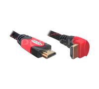 Delock High Speed HDMI with Ethernet - Câble HDMI avec Ethernet - HDMI mâle pour HDMI mâle - 3 m - connecteur incliné