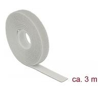 Delock Hook-and-loop fastener - Attache câble - 3 m - gris