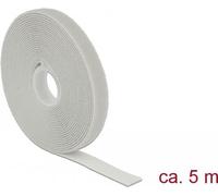 Delock Hook-and-loop fastener - Attache câble - 5 m - gris
