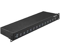 DeLock Hub & concentrateur USB 64039 – USB 3.0 (3.1 Gen 1) Type-B/Type-A 5000 Mbit/s Noir métal 16 W