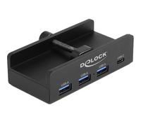 DeLock Hub USB 64284 – USB 2.0 Type-A 5000 Mbit/s Noir