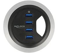 DeLock Hub USB 62868 4 ports USB‑A USB 3.1 Gen1 5 GBit/s noir