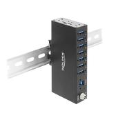 Delock Hub industriel 7 x USB 5 Gbps type A avec 8 kV