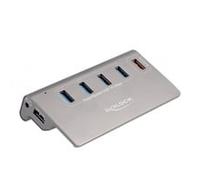 DeLOCK Hub USB 10 Gbps avec 4 ports + port de chargement rapide