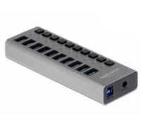 DeLock Hub USB 3.0 avec 10 ports et interrupteurs