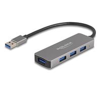 Delock Hub USB 3.2 Gen 1 à 4 Ports avec Port USB Type-A - Connecteurs latéraux de Type A