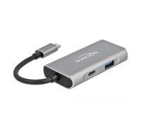 DELOCK HUB USB 3.2Gen2 Typ-C 3xTyp-A Bu 1xTyp-C Bu extern
