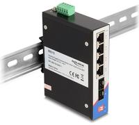 DELOCK Industrie Gigabit Ethernet Switch 4 Port RJ45 2 Port