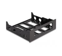 DeLock Cadre de montage en plastique pour disque dur 8,9 cm (3,5") adaptateur baie 5,25" noir