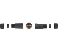 DeLOCK Interrupteur de câble de terrain, 2 pôles, IP68 étanche, à visser, diamètre du câble 4,5 - 7,5 mm noir, Droit, 85 - 260 V, Noir, IP68, 25 mm, 114 mm
