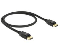 Delock Kabel DisplayPort 1.2 Stecker > DisplayPort Stecker 4K 60 Hz 0,5 m schwar