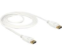 DELOCK Kabel DP 1.2 -> DP St/St 1.5m weiß 4K 60Hz