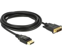 DELOCK Kabel DP 1.2 -> DVI (24+1) St/St 3.0m schwarz