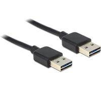 DeLock Kabel Easy USB 2.0-A Stecker > Stecker schwarz 2 m