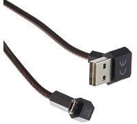 DeLOCK Kabel Easy-USB 2.0 Typ-A samec na Easy-USB Typ Micro-B samec pravoúhlý nahoru/dolů 0,5 m černý