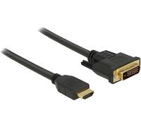 DELOCK Kabel HDMI > DVI 24+1 bidirektional 1.50m schwarz