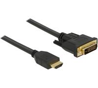 DELOCK Kabel HDMI > DVI 24+1 bidirektional 3.00m schwarz