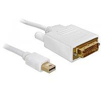DeLOCK Kabel mini Displayport > DVI 24pin male 1m DVI-I Blanc