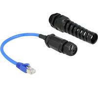 DELOCK Kabel RJ45 Stecker zu RJ45 Buchse Cat.6 Wasserdicht
