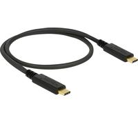 DELOCK Kabel USB 3.1 Gen2 C > C E-Marker 3A 0.5m schwarz