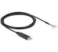 Delock - Kabel USB / seriell - USB (M) - 2,0m - stranded copper wire only - Schwarz (90428)