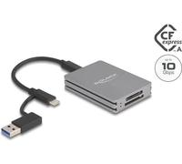 Delock - Kartenleser (CFexpress Type A, SD, SDHC, SDHC UHS-I, SDHC UHS-II, SDXC, SDXC UHS-I, SDXC UHS-II, SD 3,0 UHS-I, SD 4,0 UHS-II) - USB-C 3,2 Gen 2 (91013)