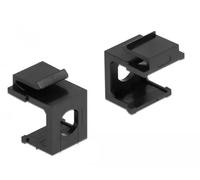 Delock Keystone Cache Noir avec Passage 8.0mm 4pcs