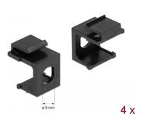 Delock Keystone cover - Modulare Eingabe (leer) - Schwarz - 1 Anschluss (Packung mit 4) (86810)