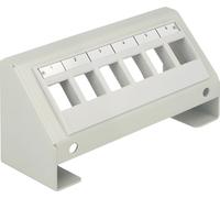 DELOCK Keystone Halterung 6 Keystone Ports Multimedia grau