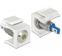 DeLOCK Keystone LED jaune 6 V plat wh