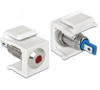 DeLOCK Keystone LED Rot 6 V flach wh