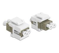 DeLOCK Keystone Modul LC Duplex Bu/Bu
