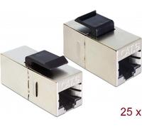 DELOCK Keystone Modul RJ45 Bu > RJ45 Bu Cat.6 kompakt 25 Stk